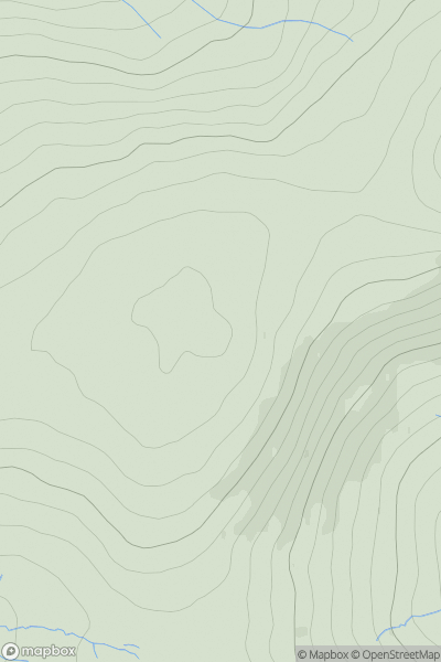 Thumbnail image for Burn Moor [Lake District S] showing contour plot for surrounding peak